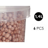 BROWN POLYSTYRENE BALL JAR