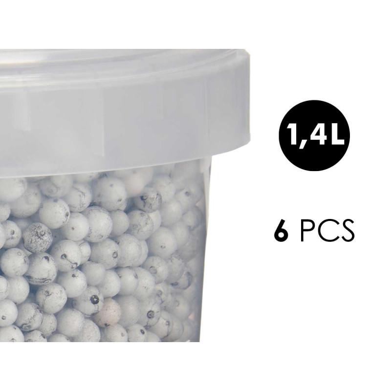 POT BOULES POLYEXPAN GRIS