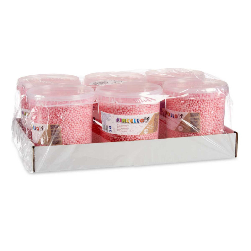 CONTENITORE PALLE POLISTIROLO ROSA