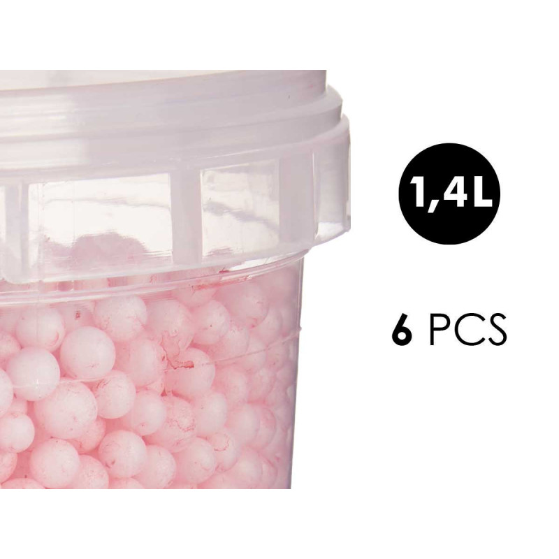 PINK POLYSTYRENE BALL JAR