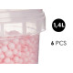POT BOULES POLYEXPAN ROSE