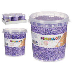 LILAC POLYSTYRENE BALL JAR