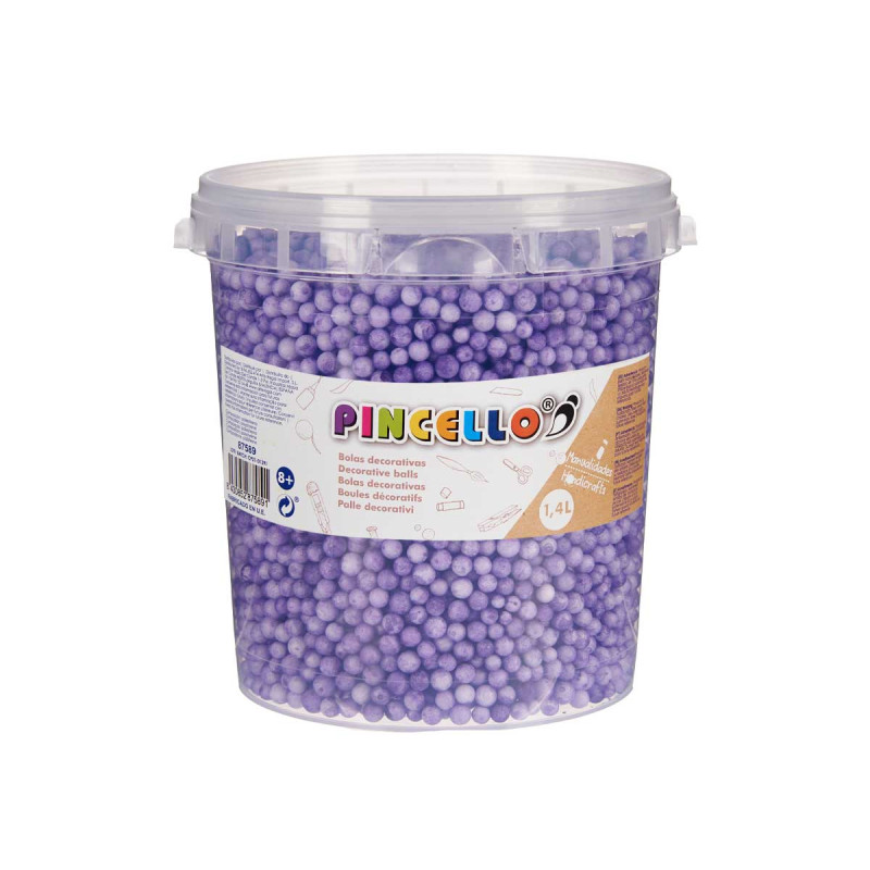 LILAC POLYSTYRENE BALL JAR