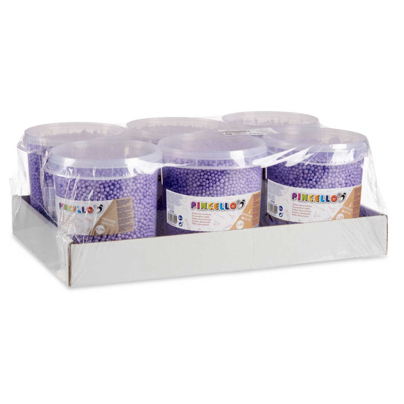 LILAC POLYSTYRENE BALL JAR
