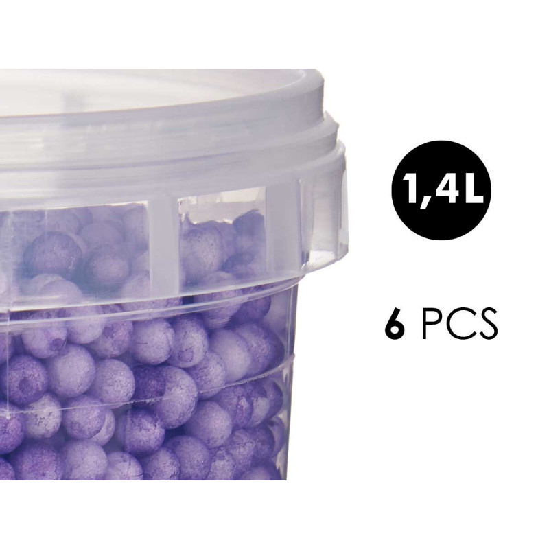 LILAC POLYSTYRENE BALL JAR