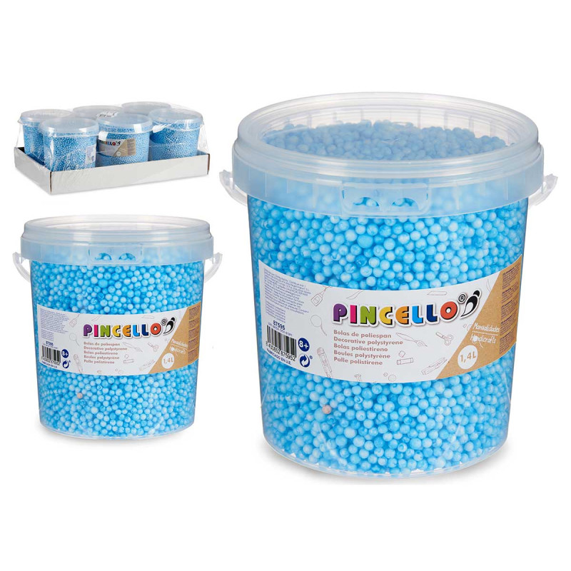 POT BOULES POLYEXPAN BLEU