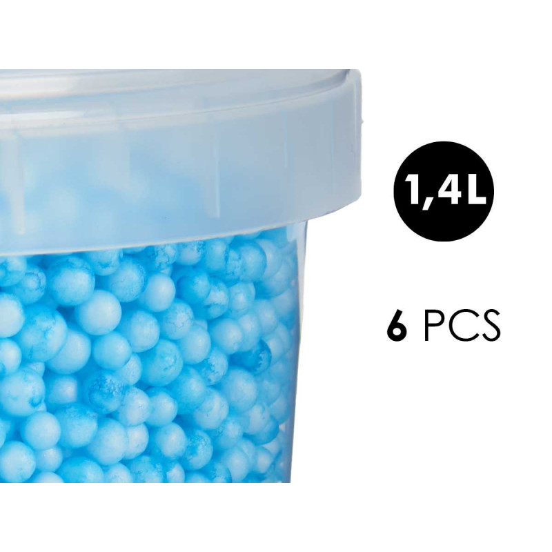 POT BOULES POLYEXPAN BLEU