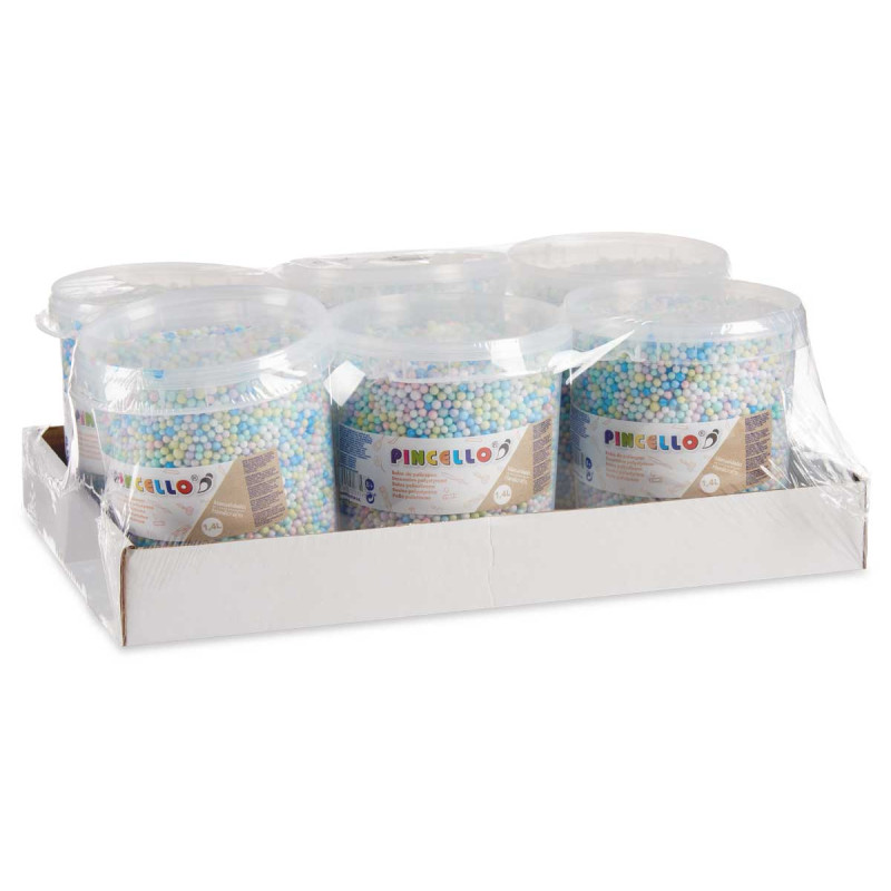MULTICOLOUR POLYSTYRENE BALL JAR