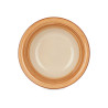 ASSIETTE CREUSE GRES BANDE 3D  MARRON 21CM