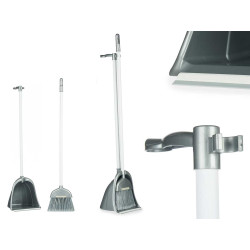 SET RECOGEDOR Y CEPILLO PLATA GRANDE