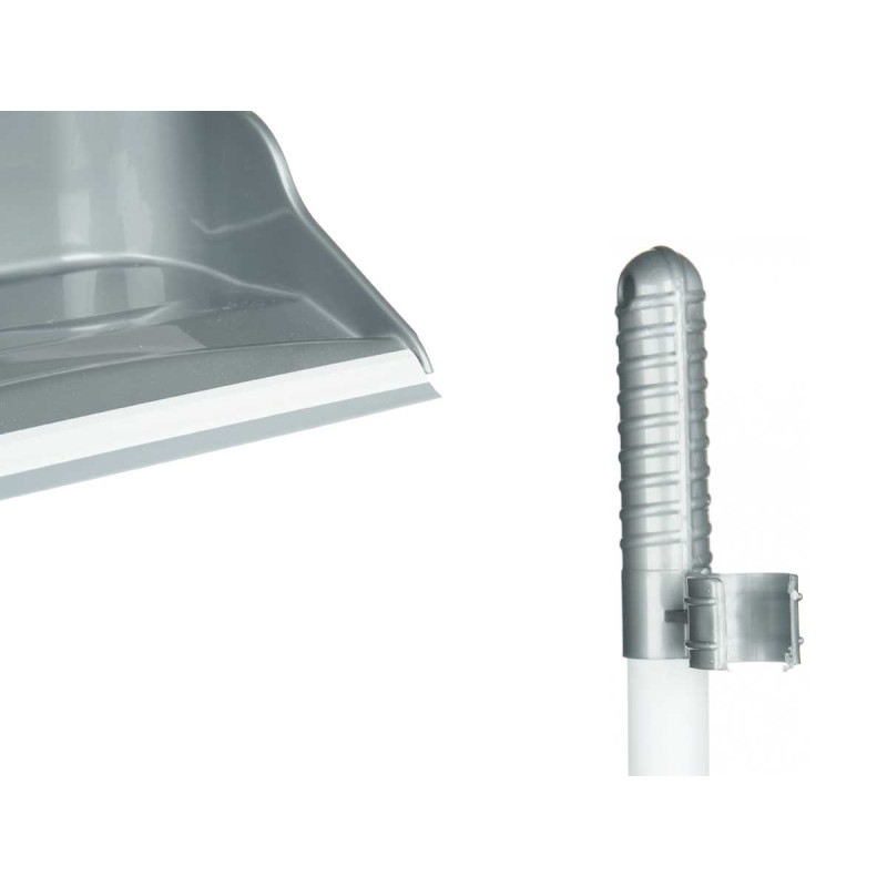 SET PELLE À POUSSIÈRE ET BROSSE ARGENT PETIT