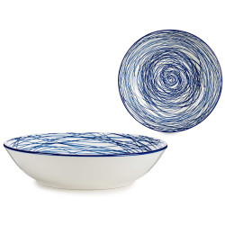 "PORCELAIN PAD PRINT 8""SOUP PLATE-BLUE"