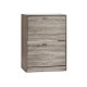 2 DOOR DARK GREY WOOD SHOE CABINET 