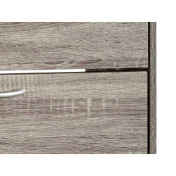 ZAPATERO MADERA 2 PISOS COLOR GRIS OSCURO