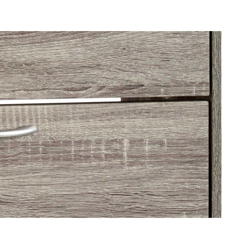 2 DOOR DARK GREY WOOD SHOE CABINET 