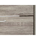 2 DOOR DARK GREY WOOD SHOE CABINET 