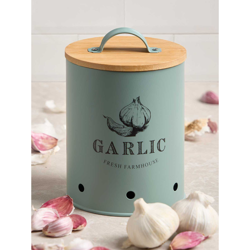 GARLIC KEEPER BAMBOO LID