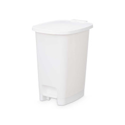 BALDE DO LIXO 25L PEDAL BRANCO