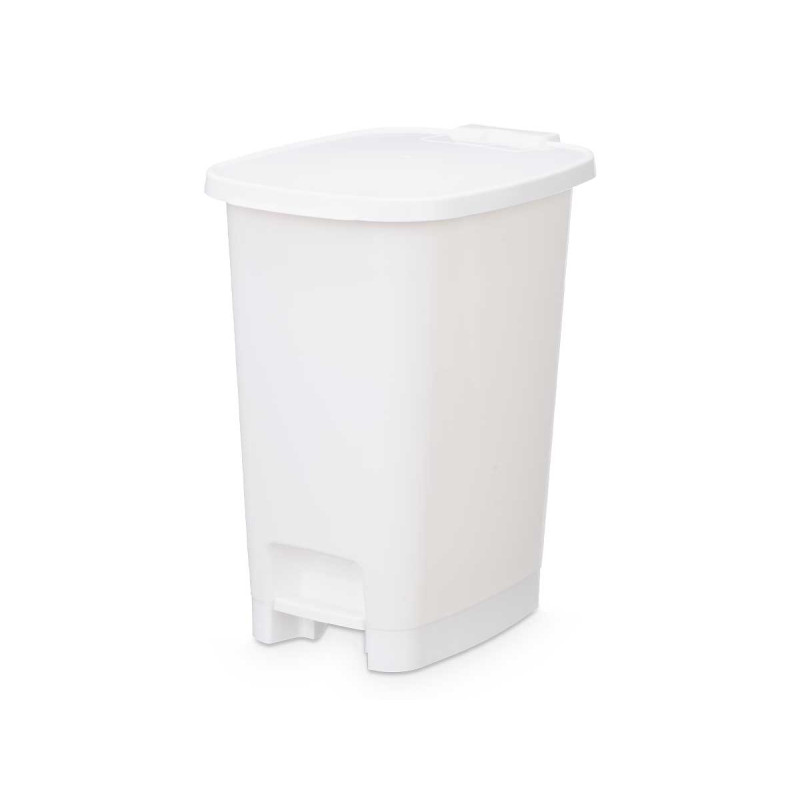 POUBELLE À PÉDALE 25L BLANCHE