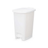 POUBELLE À PÉDALE 25L BLANCHE