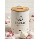 BARATTOLO PER AGLIO TAPPO BAMBU CREMA 