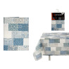 MANTEL LONETA ANTIMANCHAS 140X180CM AZULEJO AZUL