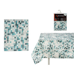 TOALHA MESA LONA ANTIMANCH 140X180CM QUAD AZUL