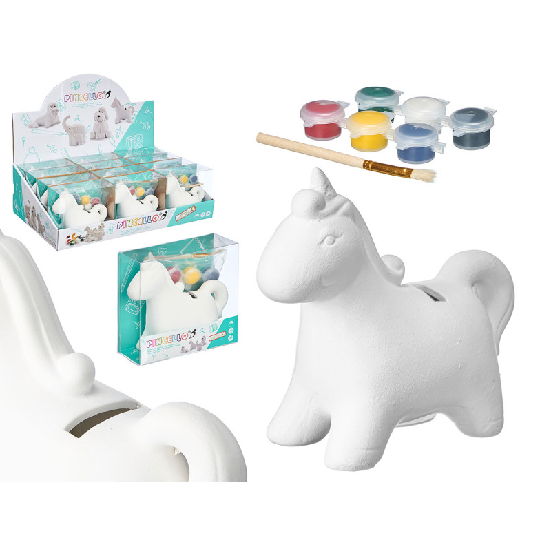 CERAMIC MONEY BOX UNICORN FOR PAINT