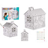 HOUSE PAPER COLOUR SET WITH 6 MARKERS 