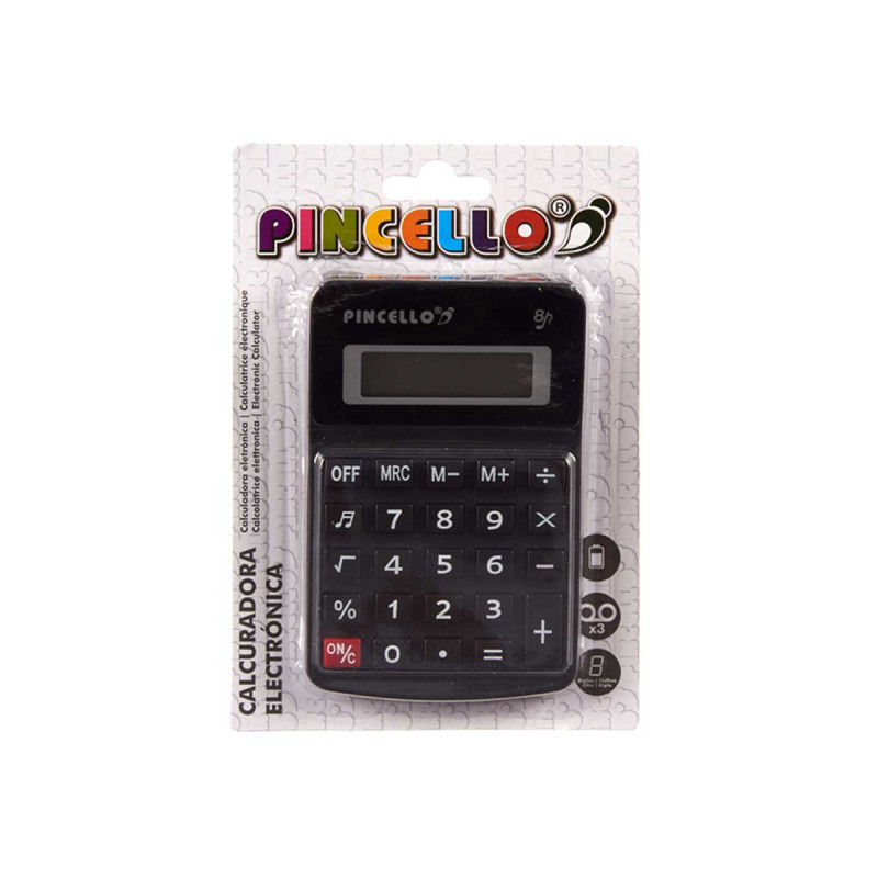 CALCULADORA PEQ 2COL NEGRO BLANCO