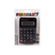 CALCULADORA PEQ 2COL NEGRO BLANCO