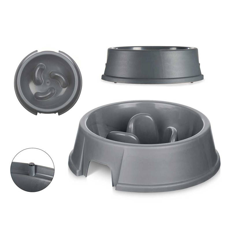 ANTHRACITE PLASTIC SLOW FOOD BOWL 