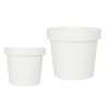 MACETA PLASTICO BLANCA 14CM DIAM