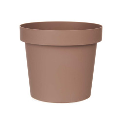 VASO PLASTICO CASTANHO 14 CM DIAM