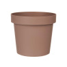 VASO PLASTICA MARRONE 14CM DIAM