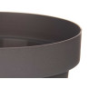 VASO PLASTICO CINZENTO 14 CM DIAM