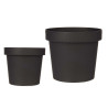 PLASTIC POT ANTHRACITE 14CM DIAM