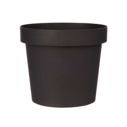 PLASTIC POT ANTHRACITE 14CM DIAM