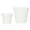 MACETA PLASTICO BLANCA 16CM DIAM
