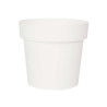 POT EN PLASTIQUE BLANC 16CM DIAM