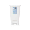 POUBELLE À PÉDALE 25L BLANCHE