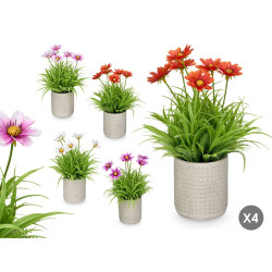 VASO CIMENTO QUADRADO FLORES SORT 4