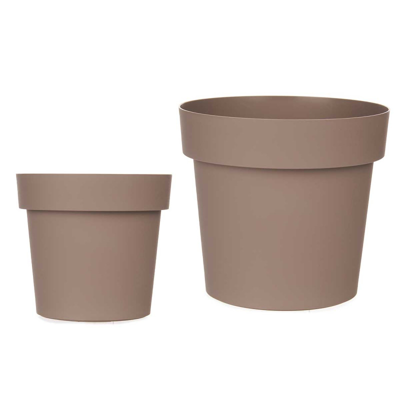 MACETA PLASTICO MARRON 16CM DIAM