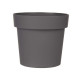 POT EN PLASTIQUE GRIS 16CM DIAM
