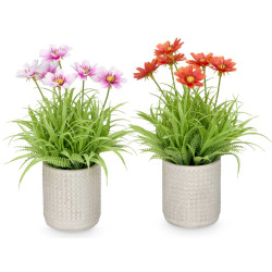 VASO CIMENTO QUADRADO FLORES SORT 4