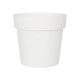 POT EN PLASTIQUE BLANC 18CM DIAM