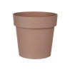 PLASTIC POT BROWN 18CM DIAM
