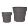 VASO PLASTICO CINZENTO 18 CM DIAM