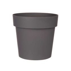 VASO PLASTICO CINZENTO 18 CM DIAM