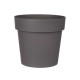 VASO PLASTICO CINZENTO 18 CM DIAM